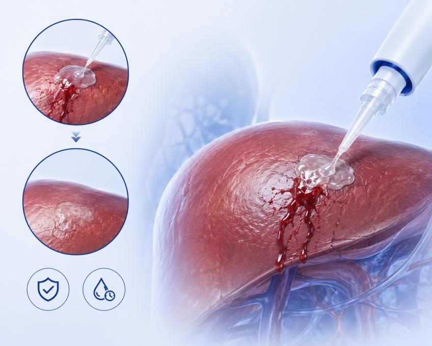 Solid organ hemostatic technique